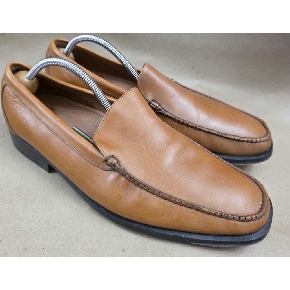 Cole Haan (Sz 12 M) Grand OS Mens British Tan Leather Slip On Loafers